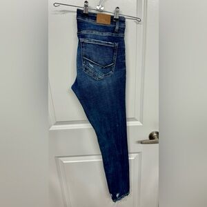 BKE Payton Women's Skinny Jeans in Dark Blue Wash